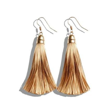 boucle-doreille-en-soie-doré